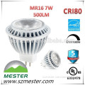 7W COB 500lm CRI80 UL CUL Energy Star MR16 LED 12V Lamps